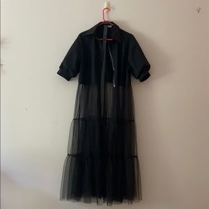 Black Tulle jacket. Fits S-M